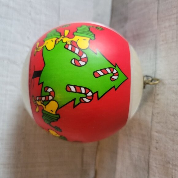 Vintage 1978 Snoopy & Woodstock Merry Christmas Ornament By Schulz - Picture 2 of 3